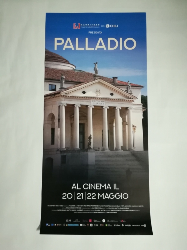 PALLADIO Locandina Cinema 33x70 Poster Originale Arte Film ARCHITETTO OPERE