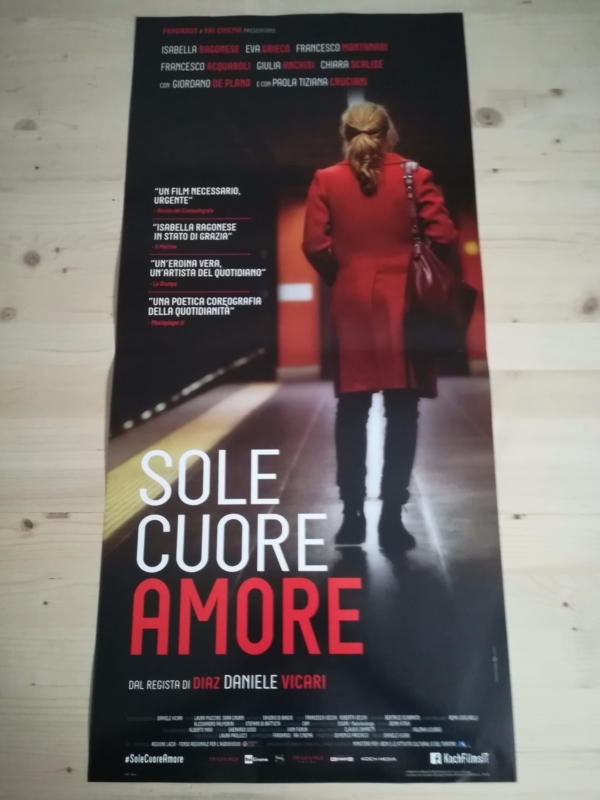 SOLE CUORE AMORE (2016) Locandina Film 33x70 Poster Originale Cinema