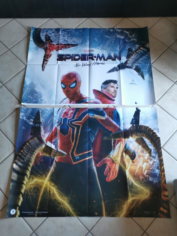 SPIDER-MAN NO WAY HOME Original Movie Poster 55x78" 4Sh Italian MARVEL STUDIO - immagine 3