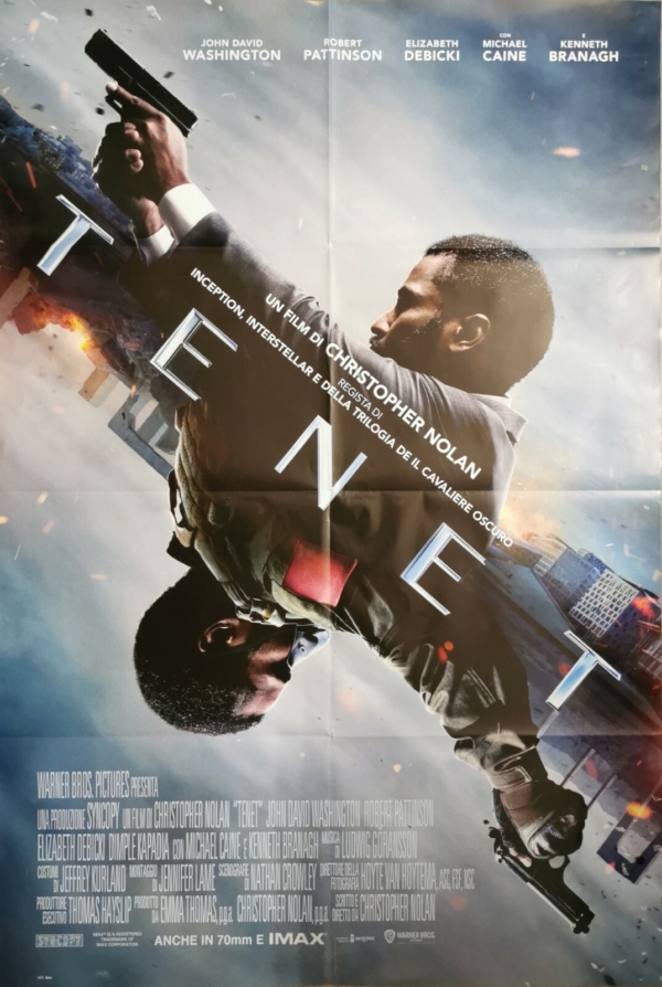 TENET Original Movie Poster 39x55" 2Sh Italian NOLAN PATTINSON WASHINGTON CAINE - immagine 3