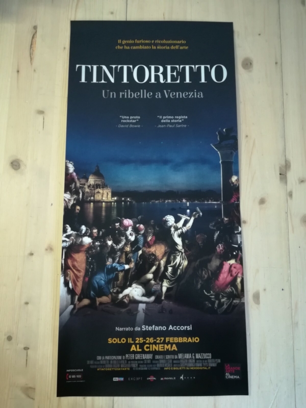 TINTORETTO REBELLE IN VENICE Original Movie Poster Art Exhibition 12x27" Italian