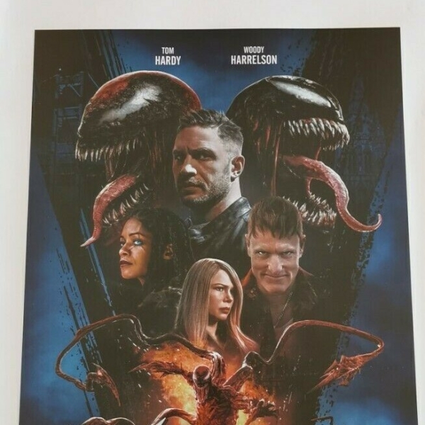VENOM LET THERE BE CARNAGE Original Movie Poster 12x27" Italian TOM HARDY DC - immagine 3