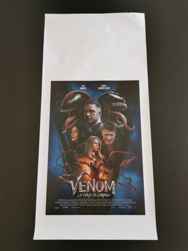 VENOM LET THERE BE CARNAGE Original Movie Poster 12x27" Italian TOM HARDY DC