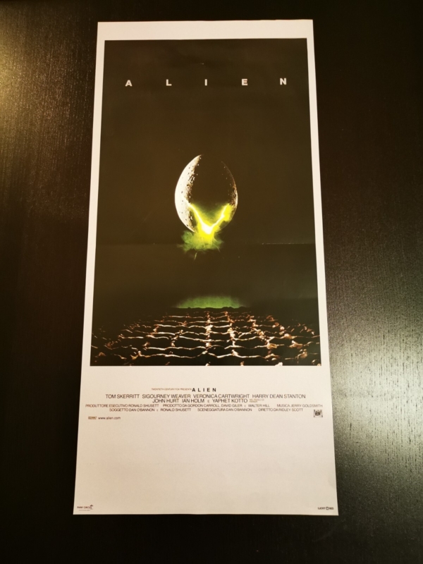 ALIEN 4K Original Movie Poster 12x27" Italian RIDLEY SCOTT