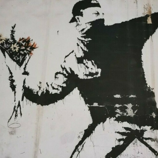 BANKSY THE ART OF REBELLION Original Movie Poster 27x40" Italian STREET ARTIST - immagine 3