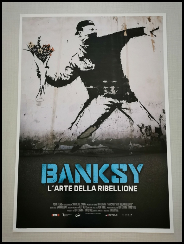 BANKSY THE ART OF REBELLION Original Movie Poster 27x40" Italian STREET ARTIST