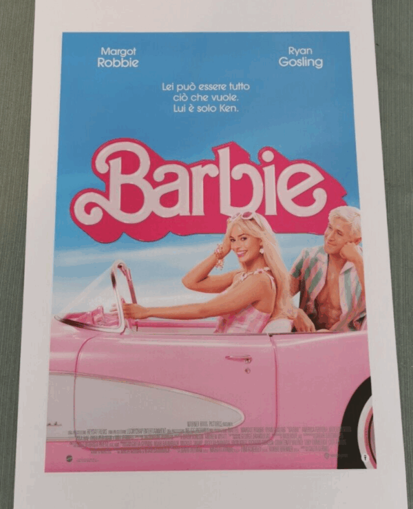BARBIE Locandina Film 33x70 Poster Originale Cinema MARGOT ROBBIE RYAN GOSLING - immagine 3