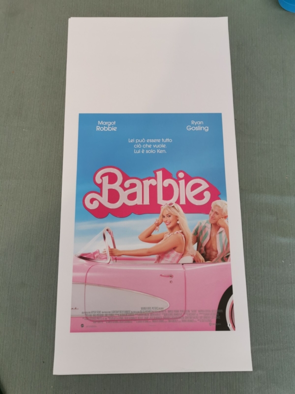 BARBIE Locandina Film 33x70 Poster Originale Cinema MARGOT ROBBIE RYAN GOSLING