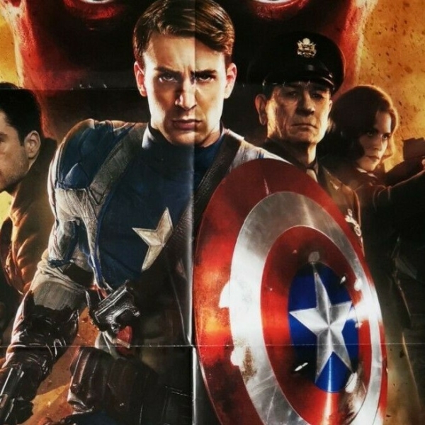 CAPTAIN AMERICA FIRST AVENGER Original Movie Poster 39x55" 2Sh Italian MARVEL - immagine 3