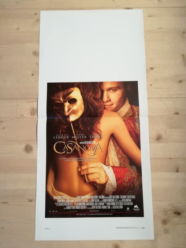 CASANOVA Locandina Film 33x70 Poster Originale Cinema LEDGER MILLER IRONS