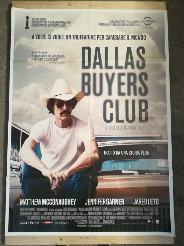 DALLAS BUYERS CLUB Original Movie Poster 39x55" 2Sh Italian MCCONAUGHEY AIDS