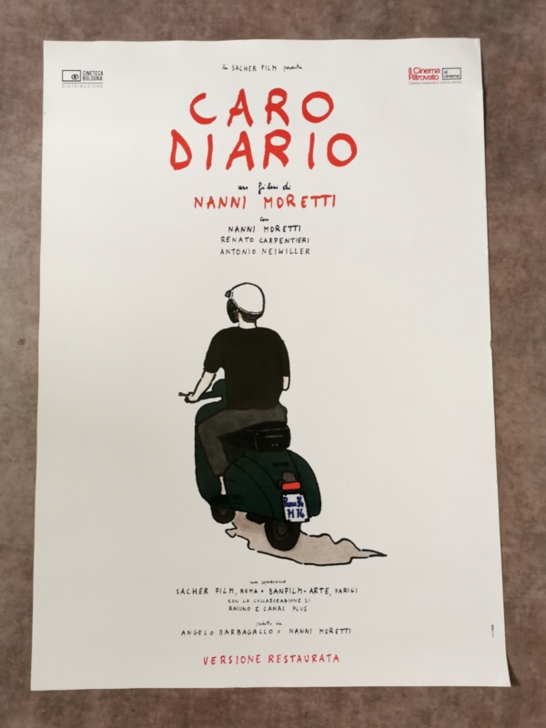 DEAR DIARY Original Movie Poster 27x40" Italian NANNI MORETTI VESPA PIAGGIO