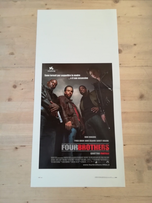 FOUR BROTHERS Locandina Film 33x70 Poster Originale Cinema WAHLBERG GIBSON