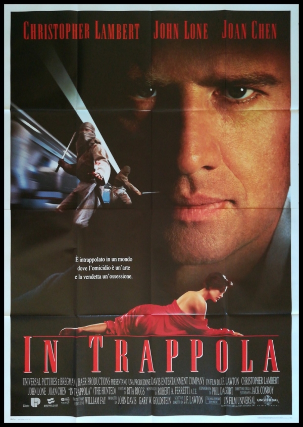 IN TRAPPOLA Manifesto Film 4F Poster Originale Cinema LAMBERT JOHN LONE