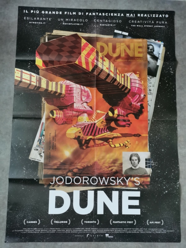 JODOROWSKY'S DUNE Original Movie Poster 39x55" 2Sh Italian ALEJANDRO SCIFI DOC