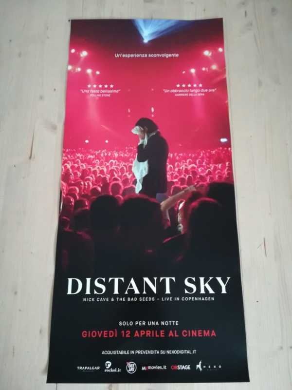 NICK CAVE DISTANT SKY Locandina Cinema 33x70 Poster Originale THE BAD SEEDS LIVE