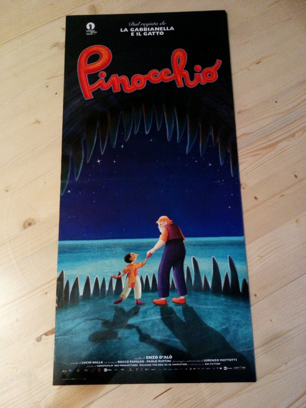 PINOCCHIO (2012) Locandina Film 33x70 Poster Originale Cinema E.OLMI