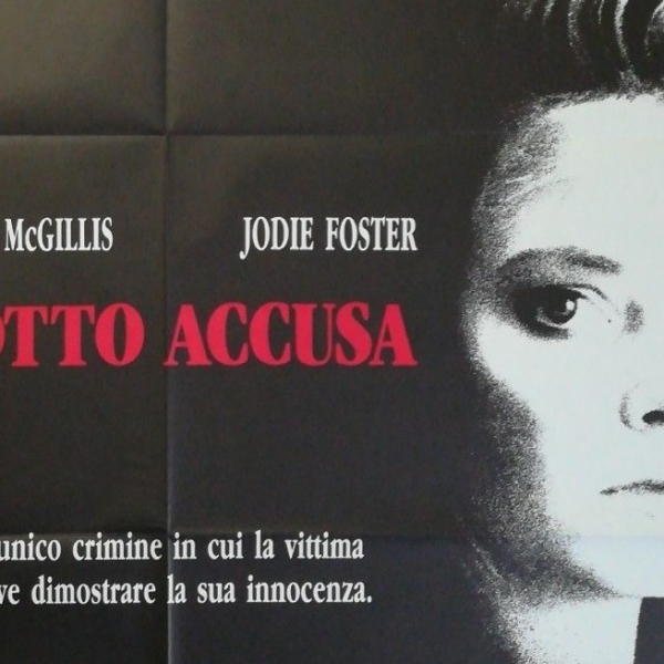 THE ACCUSED 1989 Original Movie Poster 39x55" 2Sh Italian JODIE FOSTER McGILLINS - immagine 3