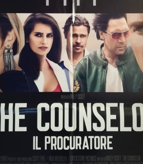 THE COUNSELOR Original Movie Poster 39x55" 2Sh PITT BARDEM CRUZ FASSBENDER DIAZ - immagine 3