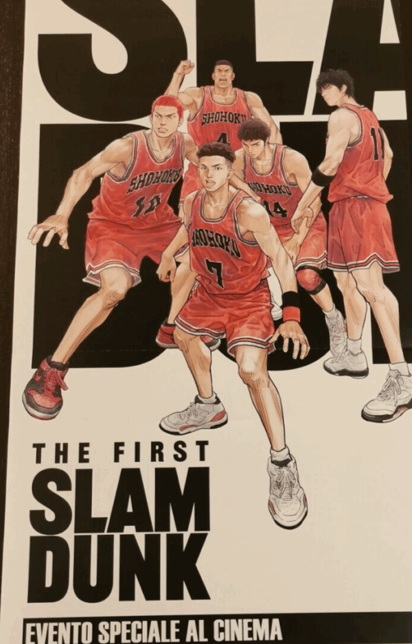 THE FIRST SLAM DUNK Original Movie Poster 12x27" Italian TAKEHIKO INOUE - immagine 3