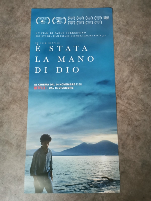 THE HAND OF GOD Original Movie Poster 12x27 Italian SORRENTINO SERVILLO MANO DIO