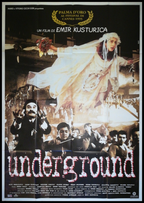 UNDERGROUND Manifesto Film 4F Poster Originale Cinema EMIR KUSTURICA CANNES