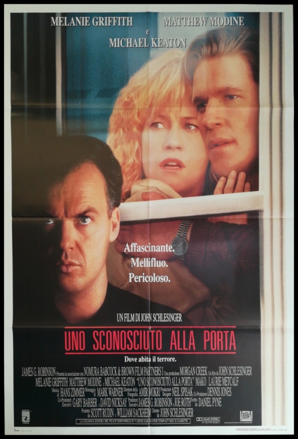 UNO SCONOSCIUTO ALLA PORTA Manifesto Film 2F Poster Originale Cinema KEATON
