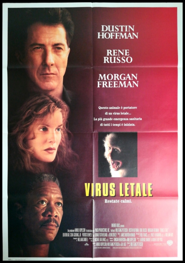 VIRUS LETALE Manifesto Film 2F Poster Originale Cinema HOFFMAN RUSSO FREEMAN